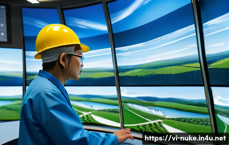 원자력 기술의 해외 수출 사례 - A highly detailed futuristic nuclear power plant in Vietnam, showcasing advanced VVER-1200 reactor t...
